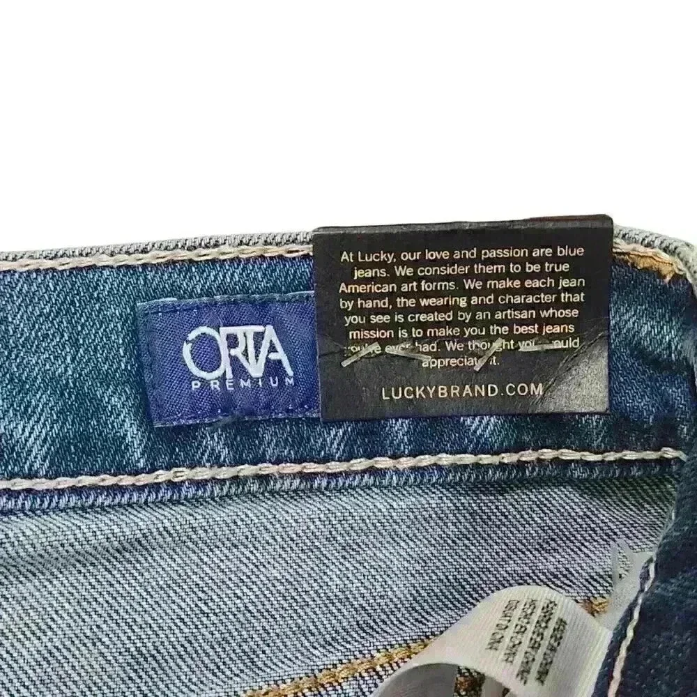 Lucky Brand Americana Brooke Ripped Skinny Pico Rivera Wash Jeans Sz 2/26; $129 - Picture 11 of 15